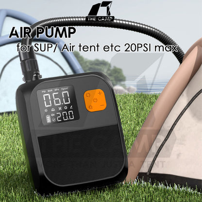 Air Pump for Air Tent SUP Board Air Bed 20PSI 8000mah Portable Electric Car Ciggy Plug