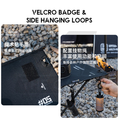 Shinetrip Cloth Table Tactical 1000D Foldable Folding Compact Lightweight Motor Outdoor Camping Meja Aluminium