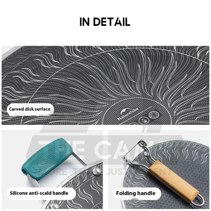 Naturehike Stainless Steel Pan Honeycomb Frying Grill BBQ Pan Non Stick Outdoor Camping Cookware Kuali CNK2550CF011