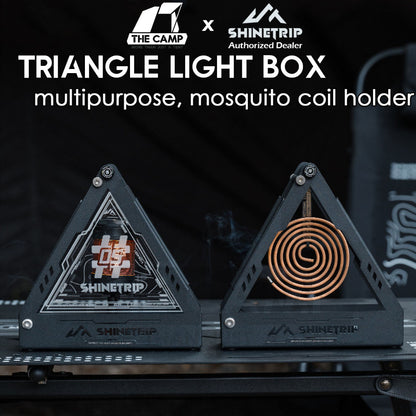 Shinetrip Triangle Light Box Mosquito Rack Coil Holder for 19 Tornado Light Accessories Tactical Outdoor Camping