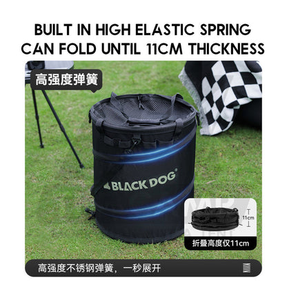 Blackdog Foldable Bucket Bag Laundry Basket 40L Folding Dustbin Trashbin Strorage Outdoor Camping Sundries CBD2450XB011