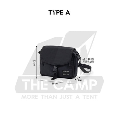 Blackdog Sling Shoulder Bag Outdoor Camping Travel Messenger Satchel Wallet Black Beg Unisex CBD2450XB017 CBD2450XB018