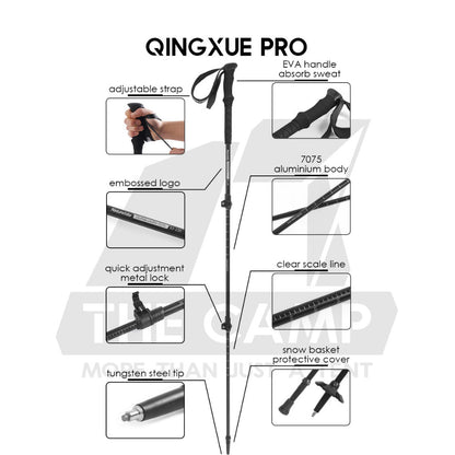 Naturehike Hiking Stick Qing Xue Base Pro Chang Feng Pro UL Chu Xue EXT1 Trekking Pole Aluminium Carbon Fiber