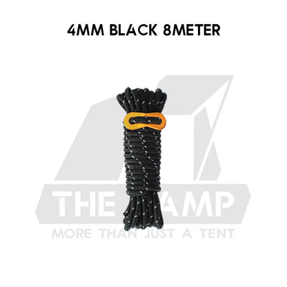 Camping 4mm / 5mm Super Reflecitive 4meter or 8meter Paracord Rope Pulley Adjuster Flysheet Tarp Tent Camp Hiking Pole
