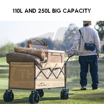 Naturehike QingYing Compact Wagon Trolley Cart with Brake 250L 110L Foldable Detachable Wheel CNK2350JJ012