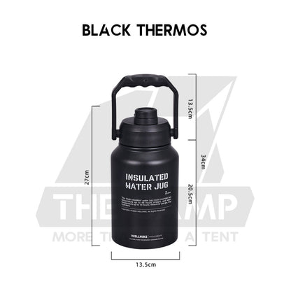 Wellhike SWS 2L Thermos Bottle Tactical Portable Outdoor Camping Travel Stainless Steel 304 Ice Bucket Case