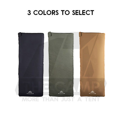 Tillak Envelope Sleeping Bag Lightweight Splashproof Washable Outdoor Camping Bed Comforter Blanket Black Double