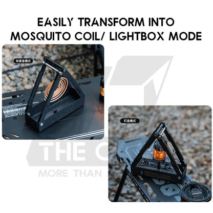Shinetrip Triangle Light Box Mosquito Rack Coil Holder for 19 Tornado Light Accessories Tactical Outdoor Camping