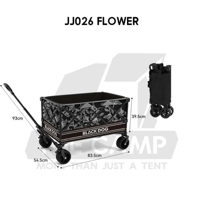 Blackdog Camping Wagon Cart Thickwheel Citywalk 150L 200L 320L 380L 450L Trolley Table Top BD-TC002 CBD2450JJ014