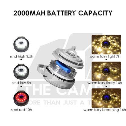 Outdoor LED Roller Fairy Light Fast Pull Bulb Ball String USB Battery 10m Camping Wedding Decoration Xmas Weatherproof
