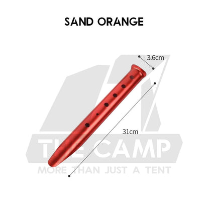 31cm Sand Pegs Aluminium Alloy Beach Stake Nail Anchor Outdoor Camping Stake Kit Sandy Terrain Snow Pasak Pasir Pantai
