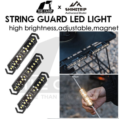Shinetrip LED String Guard Light Mini Outdoor Camping Rope Hanging Warning Lamp Flashlight Safety Silicone Lampu Tali