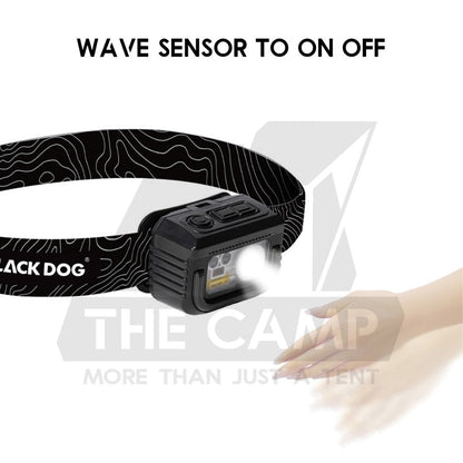 Blackdog Headlight with Sensor Wave Control Head Lamp Head Light Outdoor Camping Hiking Waterproof CBD2450ZM010