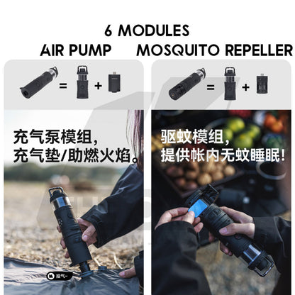 Blackdog x Lovork 7 in 1 Module Set Light Lamp Speaker Fan Torchlight Mosquito Repeller Pump Torch CBD2450ZM020