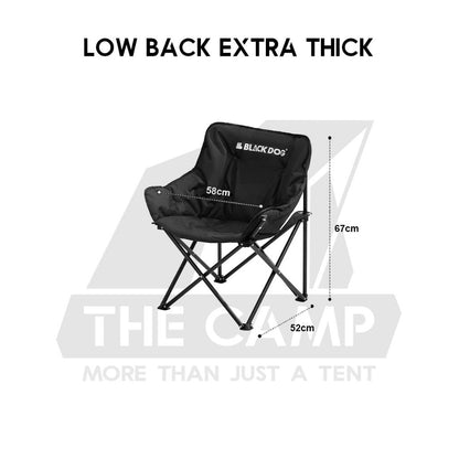 Blackdog Foldable Chair Camping Outdoor Foldable Folding Moon Chair Tent Table Flysheet Black CBD2300JJ020 CBD2300JJ026