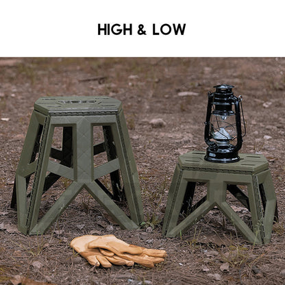 Military Style Camping Stool Outdoor Foldable Chair Folding Sleeve Bag Rack Japanese Style Flysheet Expansion Table Top