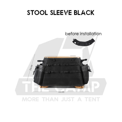 Military Style Camping Stool Outdoor Foldable Chair Folding Sleeve Bag Rack Japanese Style Flysheet Expansion Table Top