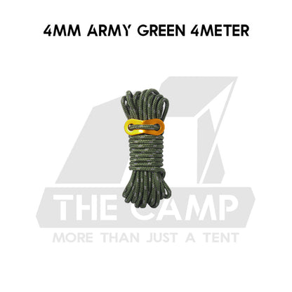Camping 4mm / 5mm Super Reflecitive 4meter or 8meter Paracord Rope Pulley Adjuster Flysheet Tarp Tent Camp Hiking Pole