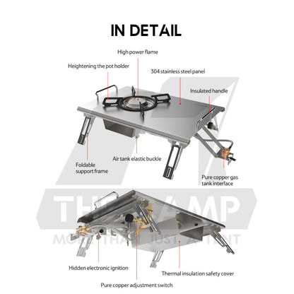 Naturehike IGT Gas Stove 4000W Stainless Steel Portable Module Modular Outdoor Camping Folding Burner Picnic NH20RJ001
