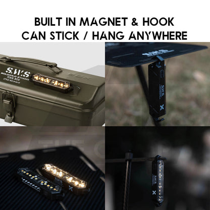 Wellhike SWS LED String Guard Light Mini Outdoor Camping Rope Hanging Warning Lamp Flashlight Safety Silicone Lampu Tali