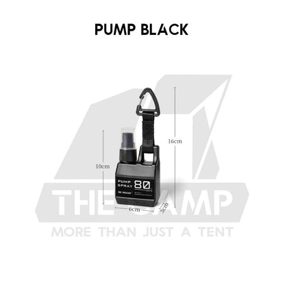 Outdoor Camping Spray Pump Bottle 80ml Tactical Style Oil Perfume Lotion Detergent Case Liquid Container with Hook Strap