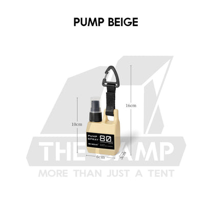 Outdoor Camping Spray Pump Bottle 80ml Tactical Style Oil Perfume Lotion Detergent Case Liquid Container with Hook Strap