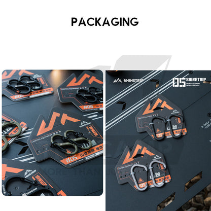 Shinetrip Carabiner S type D type Tactical Design Stainless Steel /  Aluminium Alloy Buckle Clip Key Chain Outdoor