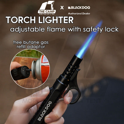 Blackdog Torch Lighter Blue Jet Flame Gun Outdoor Camping Butane Gas Burner Portable Pemetik Api CBD2550PJ010