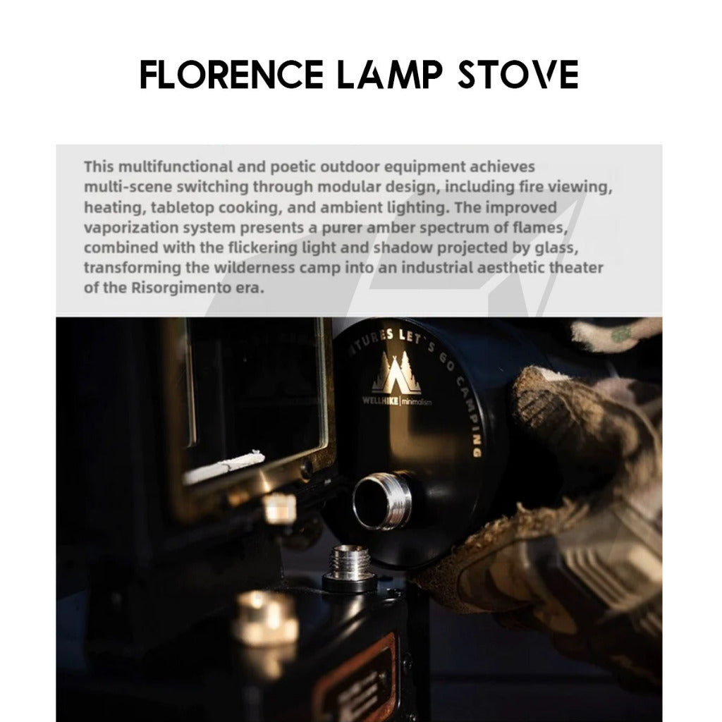 Wellhike SWS Fire Viewing Furnace Fire Dance View Oil Lamp Stove Outdoor Camping Florence Light Firedance