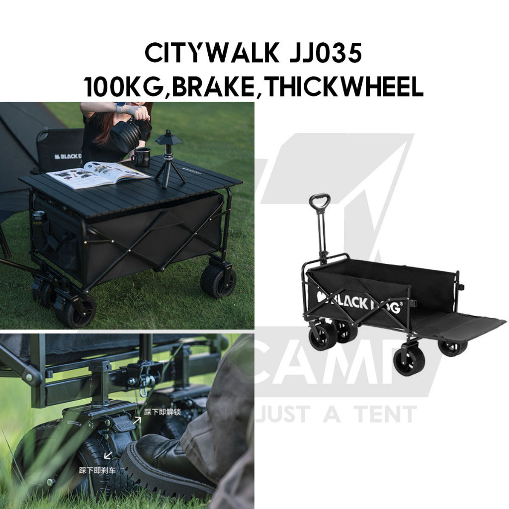 Blackdog Camping Wagon Cart Thickwheel Citywalk 150L 200L 320L 380L 450L Trolley Table Top BD-TC002 CBD2450JJ014