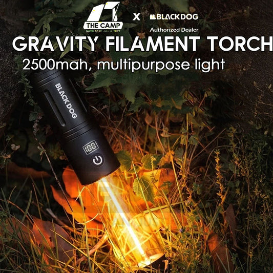 Blackdog Gravity Filament Torch Light Outdoor Camping Ambient Lamp Tripod Gravity Beam Multipurpose CBD2550ZM013