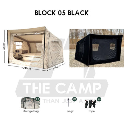 Spark Block 09 10 05 Air Tent Large Space Tactical Style Grey Black Khaki Beige Army Green Inflatable Khemah Angin