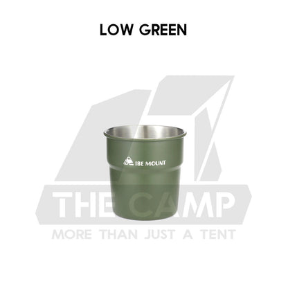 Shinetrip / Ise Mount Portable 4PCS Set / Single Stainless Steel Cup Lid Straw Pouch Storage Bag Camping Outdoor Black