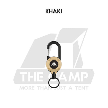 Retractable Buckle Lanyard Clip Carabiner Outdoor Camping Tactical Pull Badge Keychain Anti Lost Thief Light Hanger