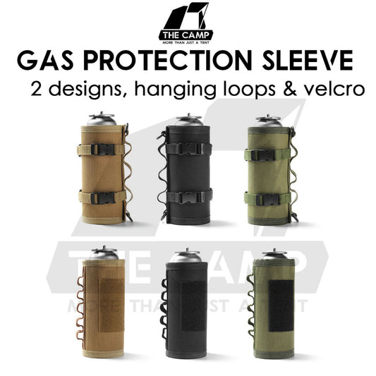 Camping Gas Cover / Sleeve Outdoor Bottle Butane Protective Cover Case Tactical Black Cylinder Holder