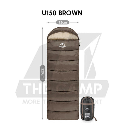 Naturehike Sleeping Bag Outdoor Camping Envelope U150 LW180 L150 F150 Cotton Ultralight Travel Portable