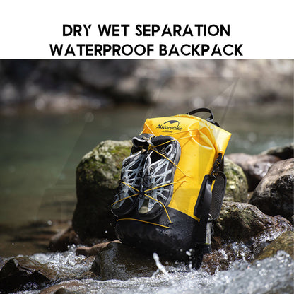 Naturehike Waterproof Backpack 20L 30L 40L Outdoor TPU Dry Wet Separation Storage Bag Ultralight Hiking Beach NH21FSB04
