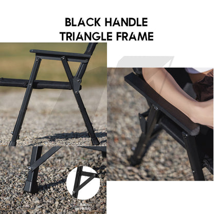 Blackdog Detachable Kermit Chair Foldable Tactical Back Support Heavy Duty Outdoor Camping Portable Black CBD2450JJ043