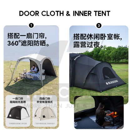 Blackdog Auto Dome Shelter Quick Opening Inner Tent Extension Flysheet Door Mesh Cloth TPU Groundsheet CBD2450WS010