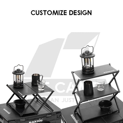Blackdog Foldable Shelf Rack 3 Layers Outdoor Camping Portable Storage Table Stand CBD2450PJ010 CBD2450PJ020
