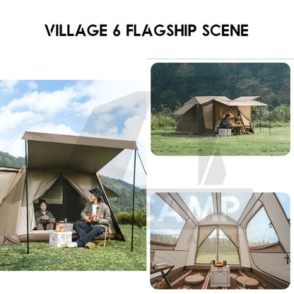Naturehike Village 5 / 6 Flagship Automatic Tent With Flysheet Outdoor Camping Ultimate CNK2300ZP021 CNK2300ZP022