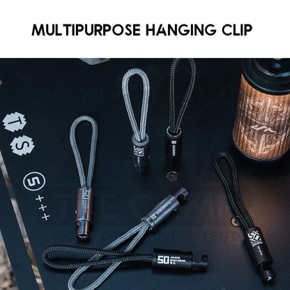 Shinetrip Paracord Hanging Clip Strap Tactical Style Spring Clips Multipurpose Hanging Rope Strap A515