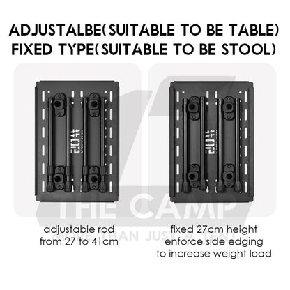 Shinetrip Stool / Table IGT Standard 1 Module Surface Panel Adjustable / Fixed Combination Table Outdoor Camping