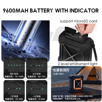 Blackdog x Lovork Outdoor Speaker Limited Edition with RGB TWS 5.3 Bluetooth Deep Low Bass High Volume CBD2450PJ021