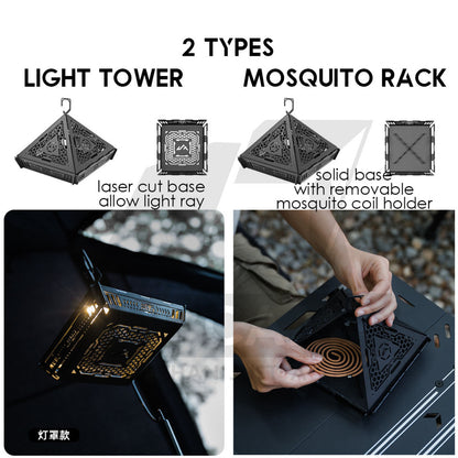 Shinetrip Pyramid Light Tower / Mosquito Rack Coil Holder 19 Tornado  Light Lamp Outdoor Camping Tactical Style