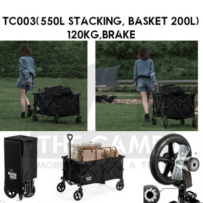 Blackdog Camping Wagon Cart Thickwheel Citywalk 150L 200L 320L 380L 450L Trolley Table Top BD-TC002 CBD2450JJ014
