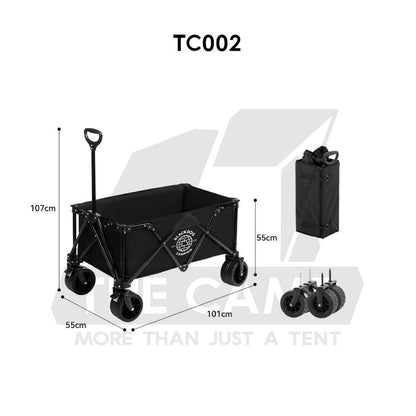 Blackdog Camping Wagon Cart Thickwheel Citywalk 150L 200L 320L 380L 450L Trolley Table Top BD-TC002 CBD2450JJ014