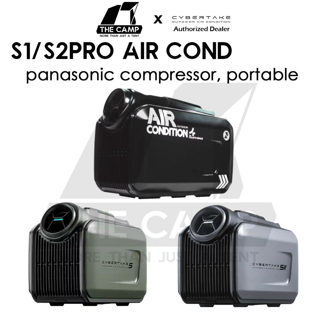 Cybertake S1 / S1 PRO /S2 PRO Dawning Fire Black Portable Air Conditioner Tactical Style 240V Outdoor Camping Air Cond