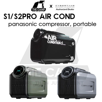 Cybertake S1 / S1 PRO /S2 PRO Dawning Fire Black Portable Air Conditioner Tactical Style 240V Outdoor Camping Air Cond