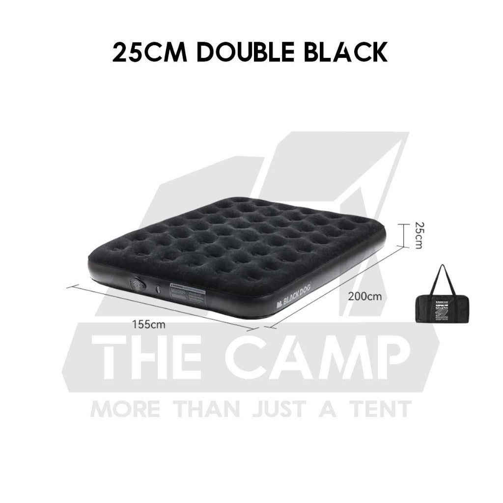 Blackdog Inflatable Air Bed 25cm 40cm Built in Pump Single Double Black Mattress Inflatable CBD2550WS037 CBD2450WS027